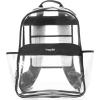imageBaggallini Clear Backpack  Lightweight Large 115x 155x 6 Inch Clear BagBlack