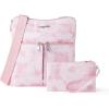 imageBaggallini Horizon Crossbody Bags for Women 10x105 Lightweight WaterResistant Nylon RFID Purse Handbag wWristlet IncludedPink Tiedye