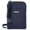 imageBaggallini Take Two Rfid5x725quot Lightweight Small Phone Wallet Crossbody BagNylon Travel PurseFrench Navy