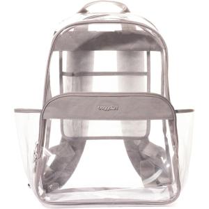 imageBaggallini Clear Backpack  Lightweight Large 115x 155x 6 Inch Clear BagGray