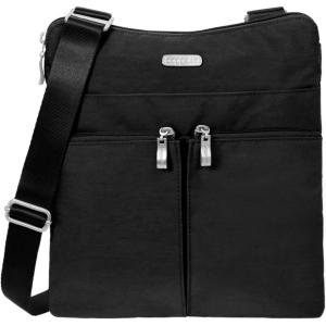 imageBaggallini Horizon Crossbody Bags for Women 10x105 Lightweight WaterResistant Nylon RFID Purse Handbag wWristlet IncludedBlack