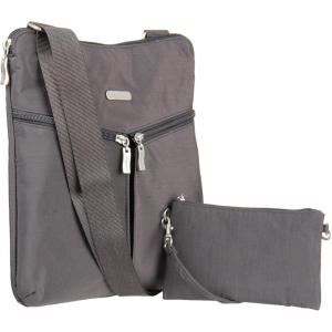 imageBaggallini Horizon Crossbody Bags for Women 10x105 Lightweight WaterResistant Nylon RFID Purse Handbag wWristlet IncludedCharcoal
