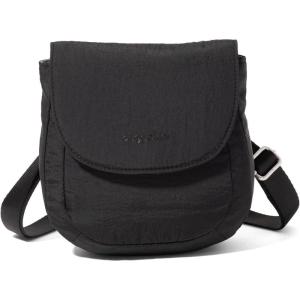 imageBaggallini Swift Flap Mini 63quot X7quot Lightweight Small Travel Purse with Crossbody Strap and RFIDBlite Black