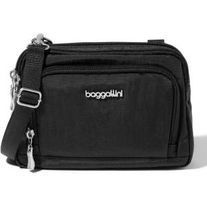 imageBaggallini Trifecta RFID Wallet 8quotx6quot Crossbody Women Convertible Fanny Pack Belt BagBlack
