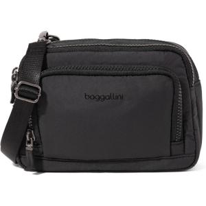 imageBaggallini Trifecta RFID Wallet 8quotx6quot Crossbody Women Convertible Fanny Pack Belt BagBlack Puff
