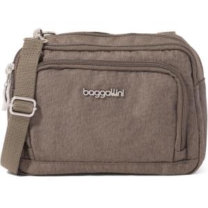 imageBaggallini Trifecta RFID Wallet 8quotx6quot Crossbody Women Convertible Fanny Pack Belt BagDark Umber Heritage