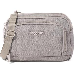 imageBaggallini Trifecta RFID Wallet 8quotx6quot Crossbody Women Convertible Fanny Pack Belt BagStone Heritage
