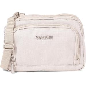 imageBaggallini Trifecta RFID Wallet 8quotx6quot Crossbody Women Convertible Fanny Pack Belt BagVanilla Heritage