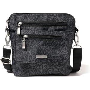 imageBaggallini Womens Lets Escape Crossbody BagMidnight Blossom Print