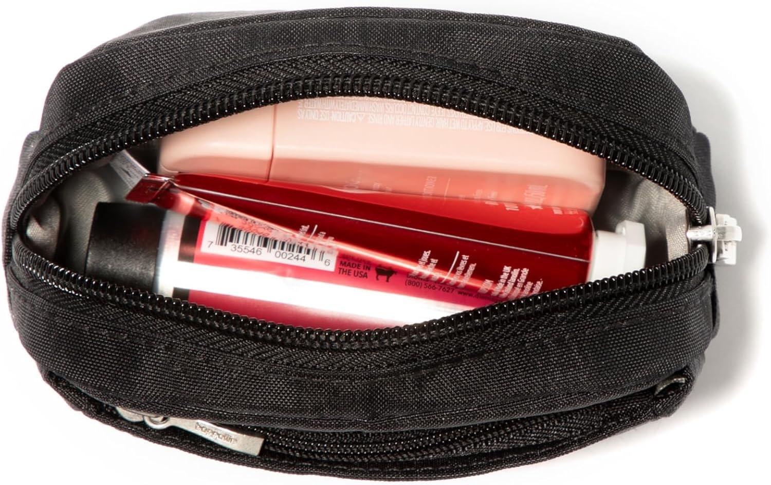 imageBaggallini Womens Pocket Cosmetic  Lightweight Bag  Travel Essentials Makeup Organizer SmallMiniMulberry