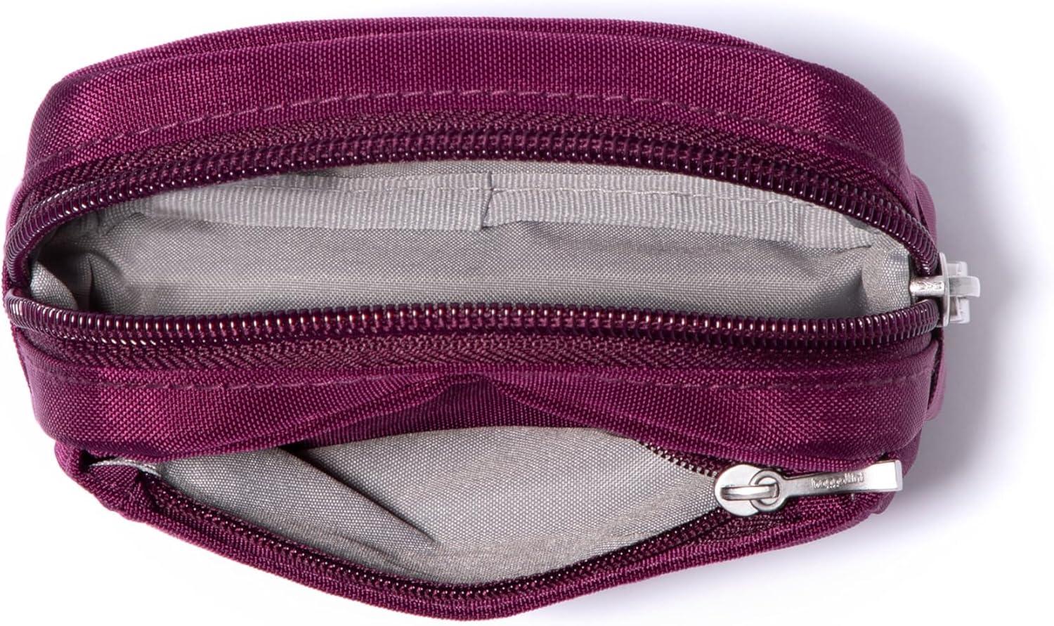 imageBaggallini Womens Pocket Cosmetic  Lightweight Bag  Travel Essentials Makeup Organizer SmallMiniMulberry