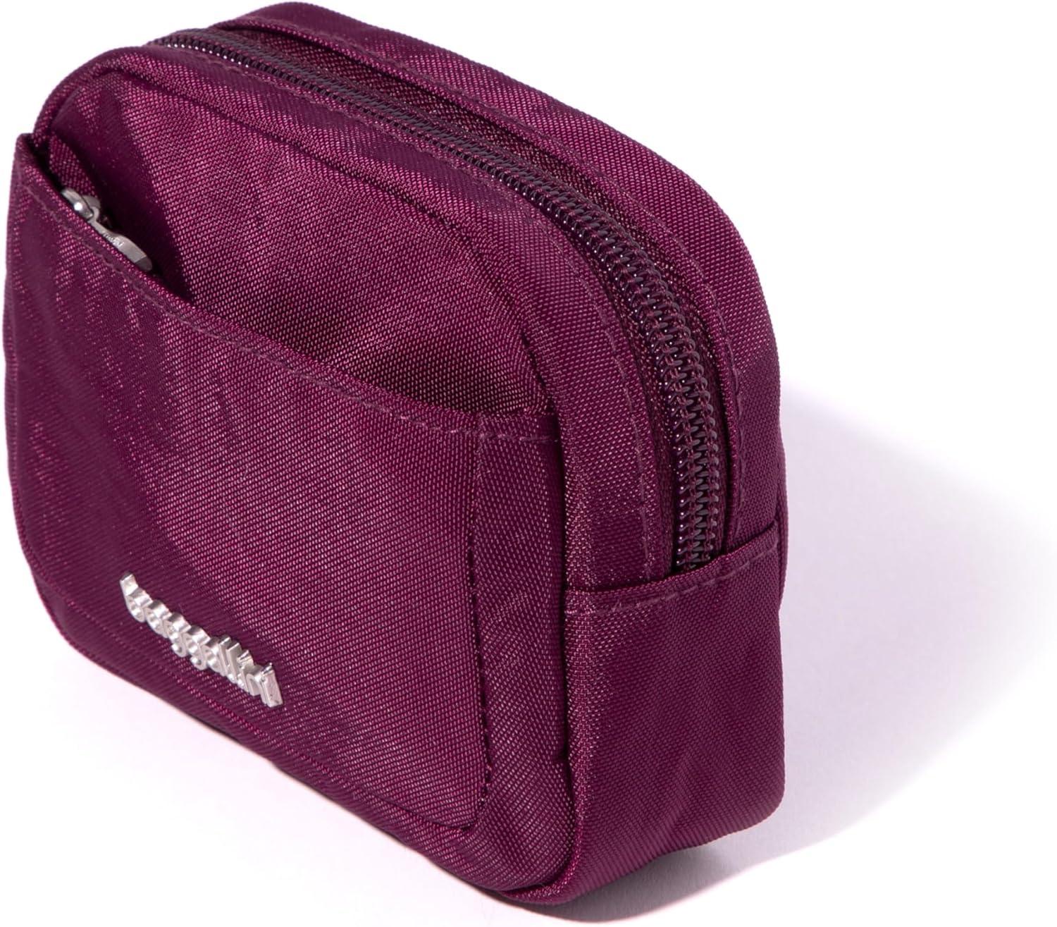 imageBaggallini Womens Pocket Cosmetic  Lightweight Bag  Travel Essentials Makeup Organizer SmallMiniMulberry