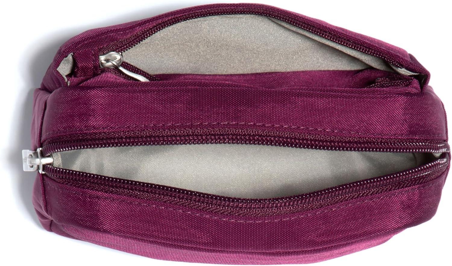 imageBaggallini Womens Pocket Cosmetic  Lightweight Bag  Travel Essentials Makeup Organizer SmallMiniMulberry