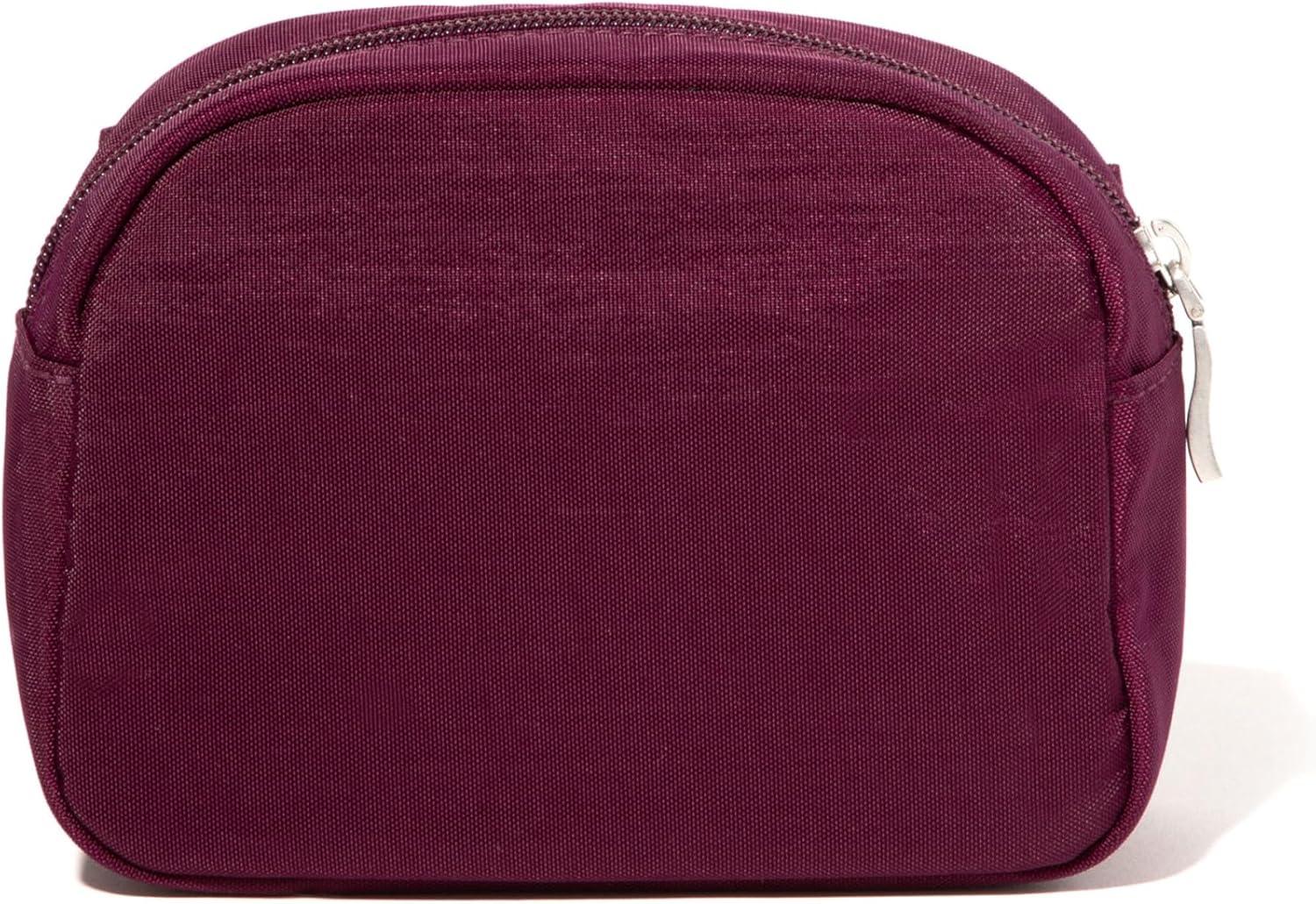 imageBaggallini Womens Pocket Cosmetic  Lightweight Bag  Travel Essentials Makeup Organizer SmallMiniMulberry