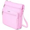 imageBaggallini Crossbody Bag for Women 10quot X 107quot Lightweight Handbags with RFID Card Slots Interior DividerHibiscus Pink