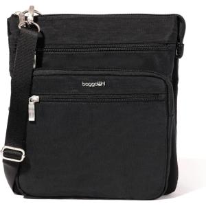 imageBaggallini Crossbody Bag for Women 10quot X 107quot Lightweight Handbags with RFID Card Slots Interior DividerBlack