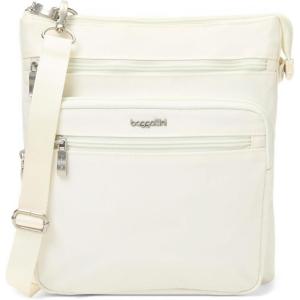 imageBaggallini Crossbody Bag for Women 10quot X 107quot Lightweight Handbags with RFID Card Slots Interior DividerWhite