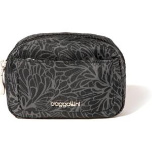 imageBaggallini Womens Pocket Cosmetic  Lightweight Bag  Travel Essentials Makeup Organizer SmallMiniMidnight Blossom