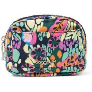 imageBaggallini Womens Pocket Cosmetic  Lightweight Bag  Travel Essentials Makeup Organizer SmallMiniParadise Print