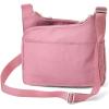imageBaggallini Cross Over Crossbody Women 11x85 Medium Travel Bag Lightweight WaterResistant Nylon Organized Handbag PurseDusty Mauve