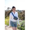 imageBaggallini Modern Belt Bag 5x8 Travel Fanny Pack Sling Bag Waistpack wRFID Card Holder Waterresistant Crossbody BagGunmetal Puff