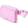 imageBaggallini Modern Belt Bag 5x8 Travel Fanny Pack Sling Bag Waistpack wRFID Card Holder Waterresistant Crossbody BagHibiscus Pink
