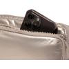 imageBaggallini Modern Belt Bag 5x8 Travel Fanny Pack Sling Bag Waistpack wRFID Card Holder Waterresistant Crossbody BagPlatinum Ecopuff