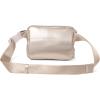 imageBaggallini Modern Belt Bag 5x8 Travel Fanny Pack Sling Bag Waistpack wRFID Card Holder Waterresistant Crossbody BagPlatinum Ecopuff