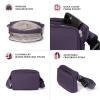 imageBaggallini Modern Belt Bag 5x8 Travel Fanny Pack Sling Bag Waistpack wRFID Card Holder Waterresistant Crossbody BagPlum Twilight Puff