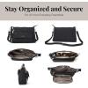 imageBaggallini Original Everyday 11x 75 Crossbody Bags for Women RFID Protected Lightweight Nylon Zippered Travel PurseBlack Cheetah