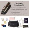 imageBaggallini Original Everyday 11x 75 Crossbody Bags for Women RFID Protected Lightweight Nylon Zippered Travel PurseBlack Zebra Emboss