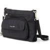 imageBaggallini Original Everyday 11x 75 Crossbody Bags for Women RFID Protected Lightweight Nylon Zippered Travel PurseBlack Zebra Emboss