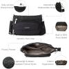 imageBaggallini Original Everyday 11x 75 Crossbody Bags for Women RFID Protected Lightweight Nylon Zippered Travel PurseBlack Zebra Emboss