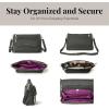 imageBaggallini Original Everyday 11x 75 Crossbody Bags for Women RFID Protected Lightweight Nylon Zippered Travel PurseCharcoal