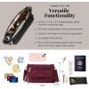 imageBaggallini Original Everyday 11x 75 Crossbody Bags for Women RFID Protected Lightweight Nylon Zippered Travel PurseDark Cherry