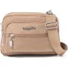 imageBaggallini Triple Zip Small Crossbody Bag for Women  8x6 Lightweight Convertible Fanny Pack Belt BagBeach