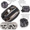 imageBaggallini Triple Zip Small Crossbody Bag for Women  8x6 Lightweight Convertible Fanny Pack Belt BagBlack Hydrangea