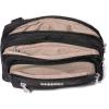 imageBaggallini Triple Zip Small Crossbody Bag for Women  8x6 Lightweight Convertible Fanny Pack Belt BagBlack With Sand Lining