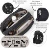 imageBaggallini Triple Zip Small Crossbody Bag for Women  8x6 Lightweight Convertible Fanny Pack Belt BagBlack Zebra Emboss