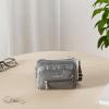 imageBaggallini Triple Zip Small Crossbody Bag for Women  8x6 Lightweight Convertible Fanny Pack Belt BagCharcoal