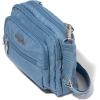 imageBaggallini Triple Zip Small Crossbody Bag for Women  8x6 Lightweight Convertible Fanny Pack Belt BagCornflower