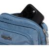 imageBaggallini Triple Zip Small Crossbody Bag for Women  8x6 Lightweight Convertible Fanny Pack Belt BagCornflower