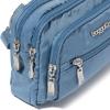 imageBaggallini Triple Zip Small Crossbody Bag for Women  8x6 Lightweight Convertible Fanny Pack Belt BagCornflower
