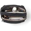 imageBaggallini Triple Zip Small Crossbody Bag for Women  8x6 Lightweight Convertible Fanny Pack Belt BagGrey Stripe