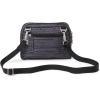 imageBaggallini Triple Zip Small Crossbody Bag for Women  8x6 Lightweight Convertible Fanny Pack Belt BagGrey Stripe