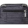imageBaggallini Triple Zip Small Crossbody Bag for Women  8x6 Lightweight Convertible Fanny Pack Belt BagGrey Stripe