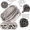 imageBaggallini Triple Zip Small Crossbody Bag for Women  8x6 Lightweight Convertible Fanny Pack Belt BagGunmetal Puff