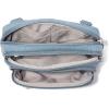 imageBaggallini Triple Zip Small Crossbody Bag for Women  8x6 Lightweight Convertible Fanny Pack Belt BagLight Indigo Denim