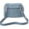 imageBaggallini Triple Zip Small Crossbody Bag for Women  8x6 Lightweight Convertible Fanny Pack Belt BagLight Indigo Denim