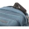 imageBaggallini Triple Zip Small Crossbody Bag for Women  8x6 Lightweight Convertible Fanny Pack Belt BagLight Indigo Denim